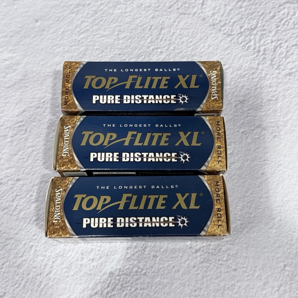 Top Flite XL Pure Distance More Roll Golf Balls Harp Lager Branded New 9 Balls
